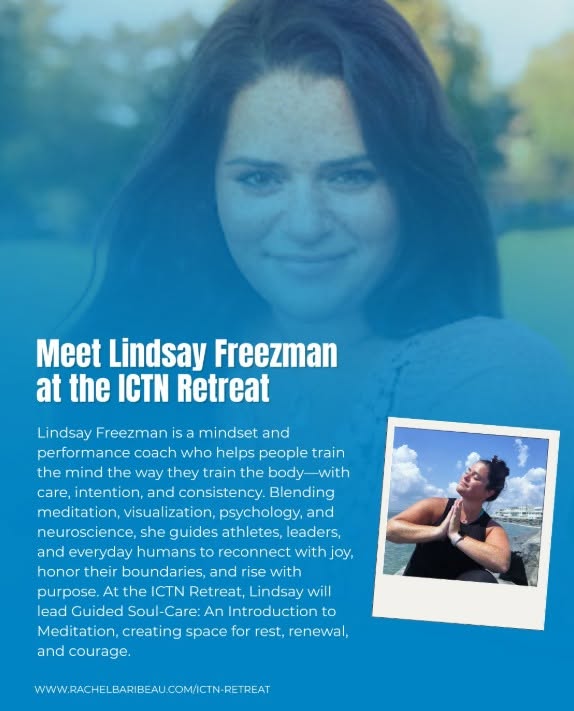 Meet Lindsay Freezman at the ICTN Retreat, featured facilitator card